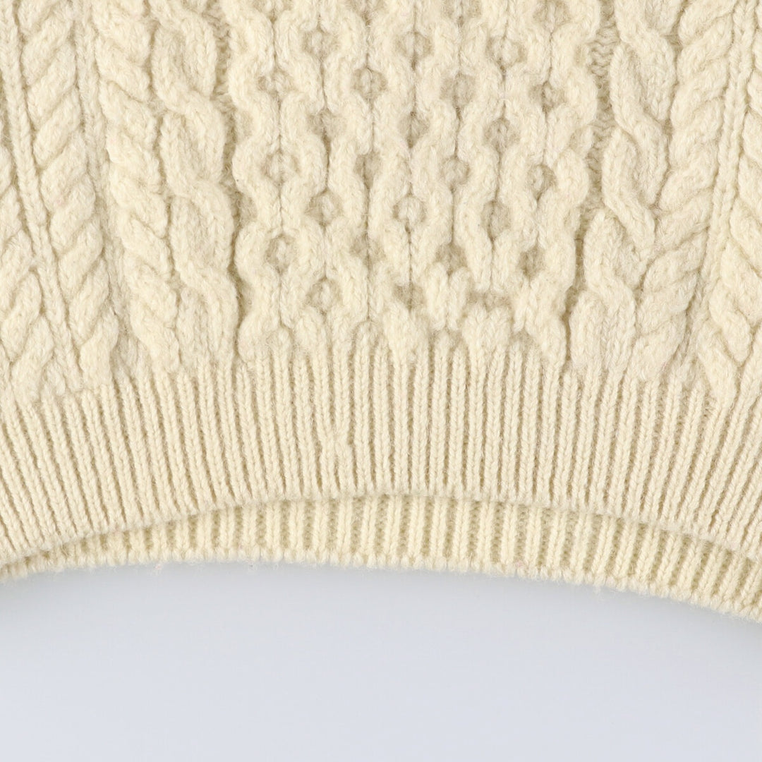 80'S Highland Home Industries Fisherman Aran Knit Sweater Women's M Size Vintage /eaa510316