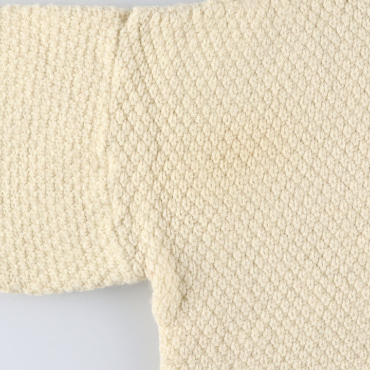 80'S Highland Home Industries Fisherman Aran Knit Sweater Women's M Size Vintage /eaa510316