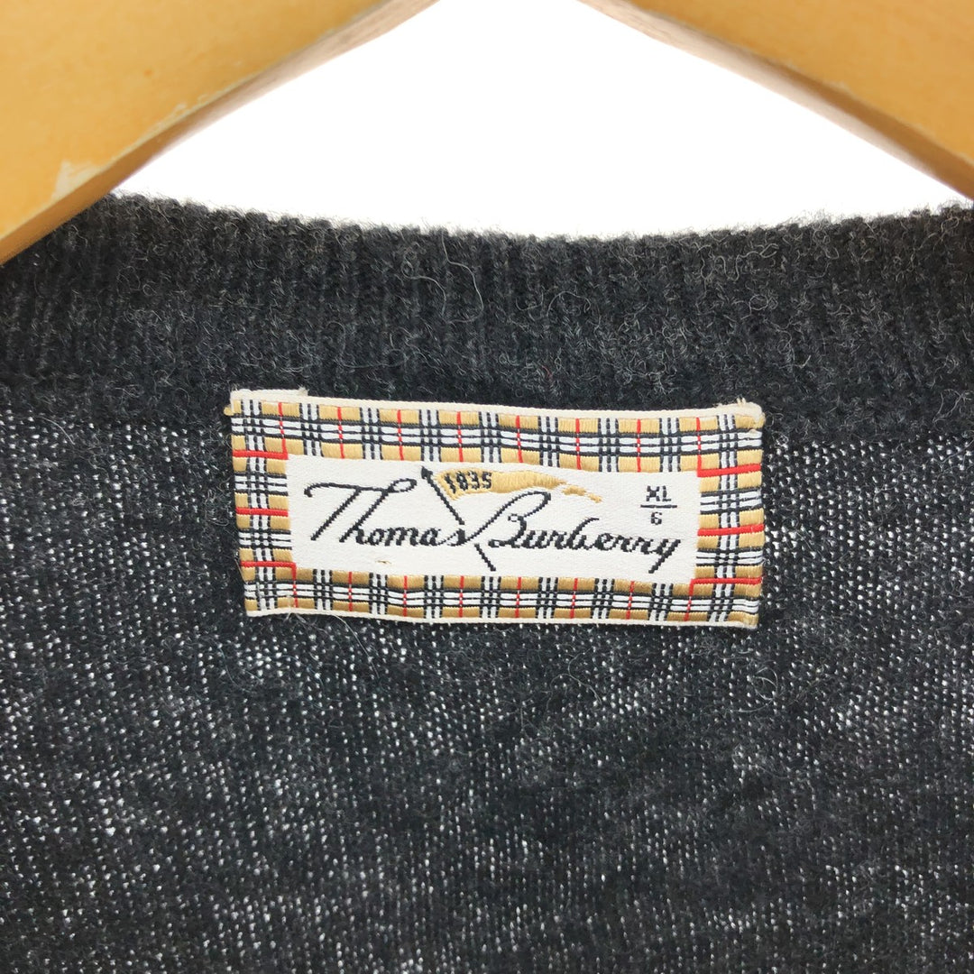 Burberry's THOMAS BURBERRY Lambswool Knit Sweater Men's XL Size /eaa510324