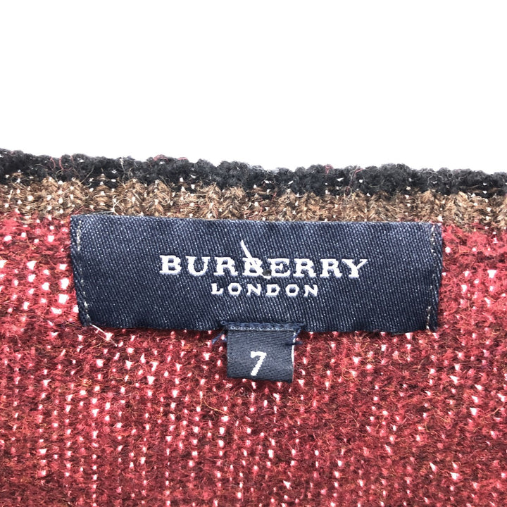 Burberry's LONDON V-neck wool knit sweater, men's XL size /eaa510328