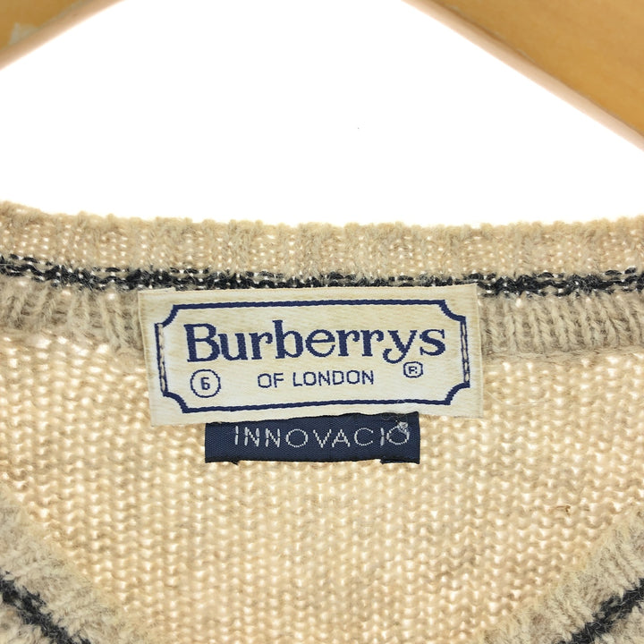 Burberry's LONDON V-neck wool knit sweater, men's XL size /eaa510331