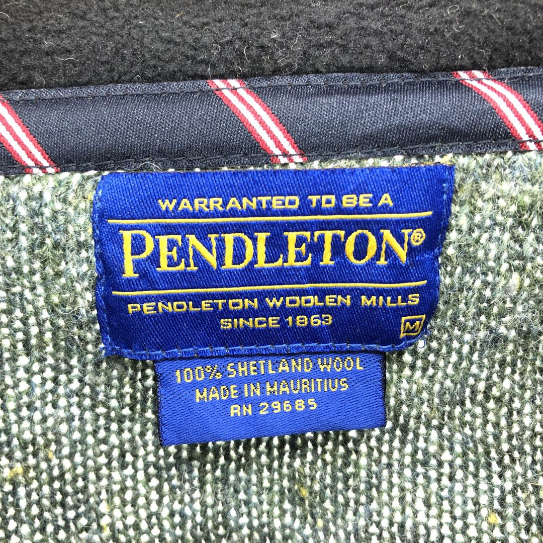 Pendleton Color Nep V-neck Wool Knit Sweater Men's M Size Vintage / eaa510334