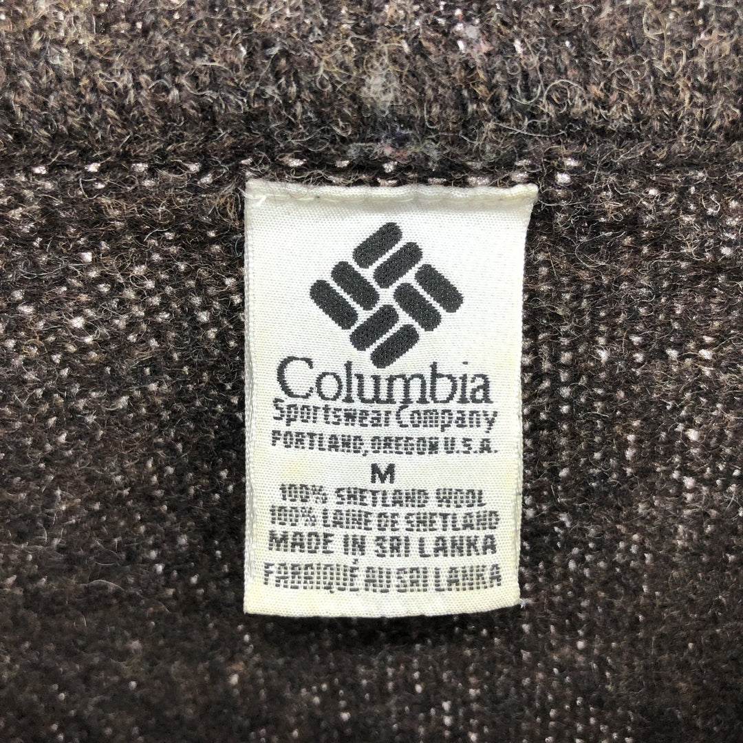 90s~00'S Columbia wool knit sweater, men's size M, vintage / eaa510340