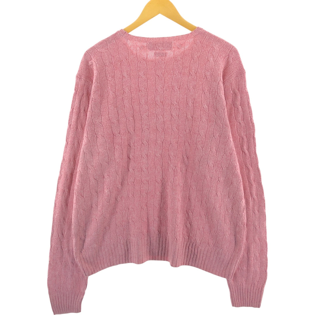 Ralph Lauren POLO by Ralph Lauren Cable Knit Silk Knit Sweater Men's L size / eaa510362