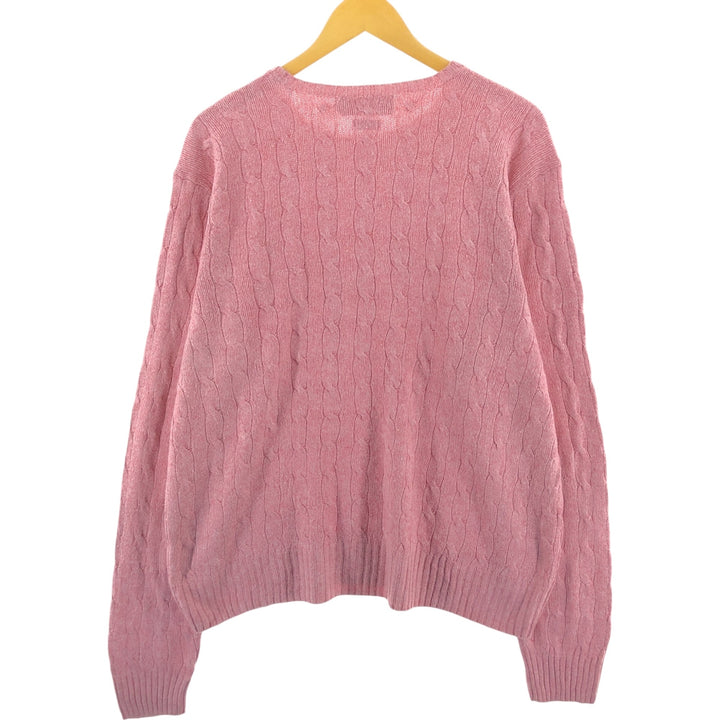 Ralph Lauren POLO by Ralph Lauren Cable Knit Silk Knit Sweater Men's L size / eaa510362
