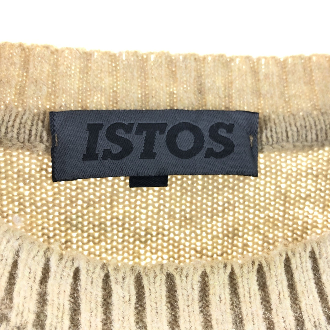 ISTOS Argyle Pattern Wool Knit Sweater Made in Germany Men's L size /eaa510372