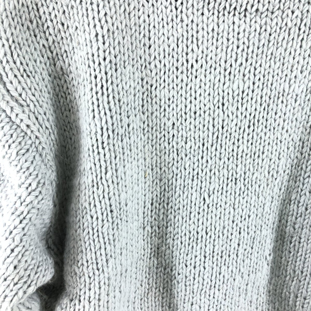 KYBER all-over print wool knit full zip sweater made in Nepal, men's size L /eaa510392