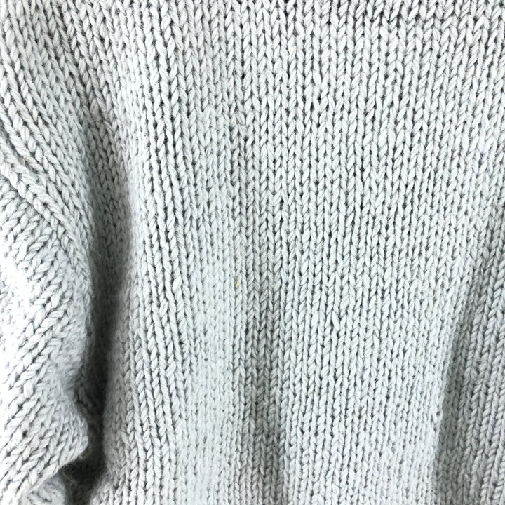 KYBER all-over print wool knit full zip sweater made in Nepal, men's size L /eaa510392