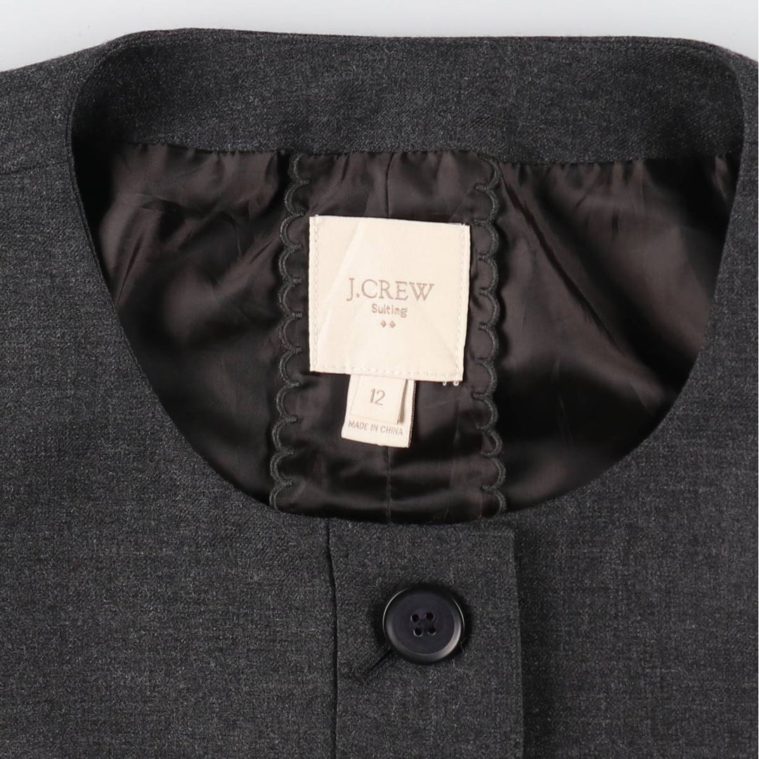 J.Crew suiting no-collar wool jacket, women's size S / eaa510407