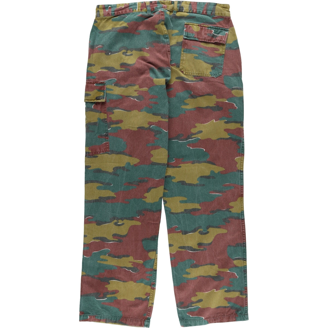 90'S Belgian Army Genuine Camouflage Pattern Jigsaw Camo Military Pants 52M Men's W34 equivalent Vintage /eaa510513