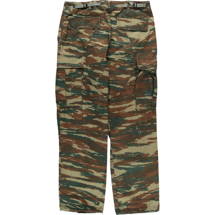 Greek Army Camouflage Pattern Lizard Camo Ripstop Military Cargo Pants Men's W34 equivalent /eaa510514