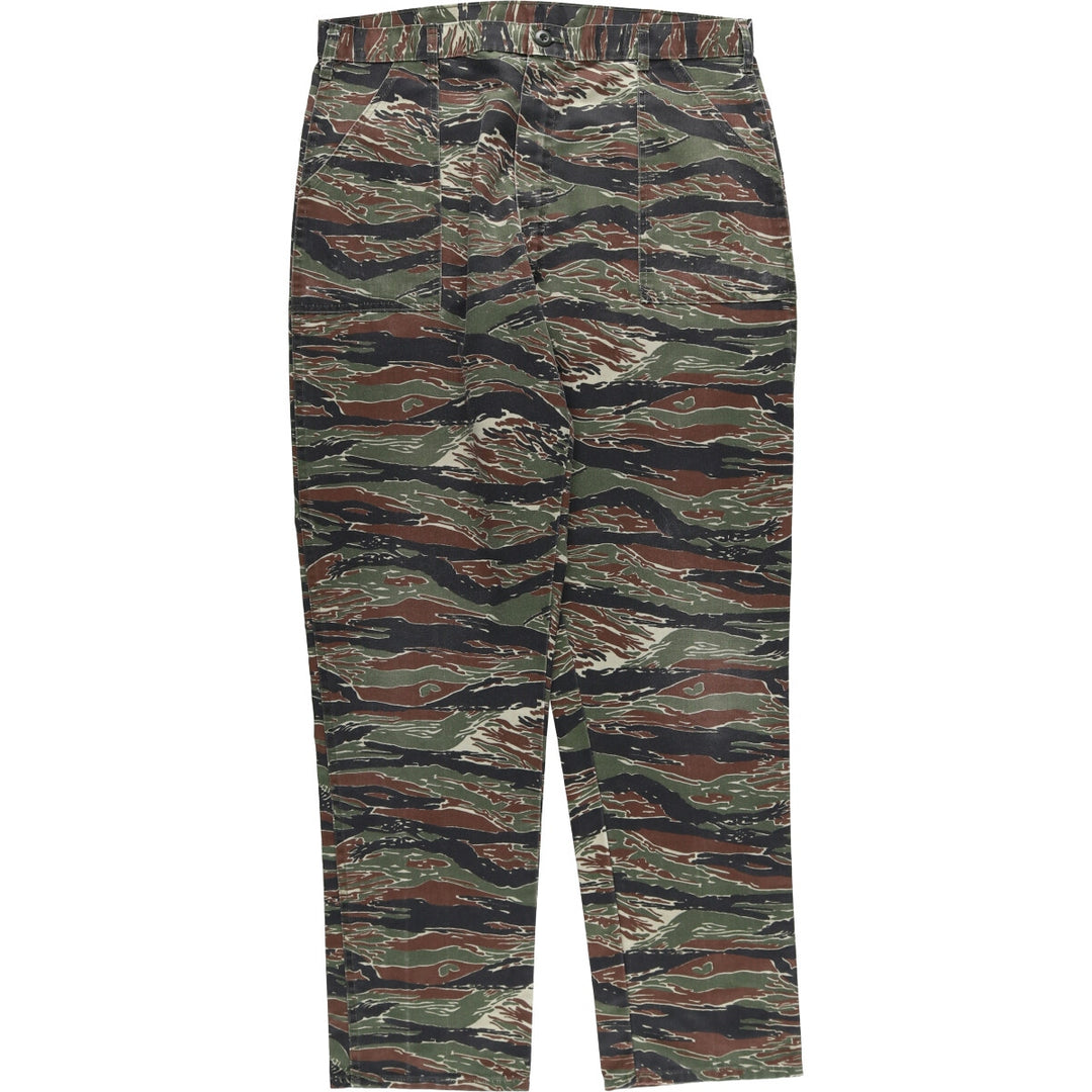 80'S civilian item GUNG HO camouflage pattern tiger stripe camo military baker pants made in USA men's w37 equivalent vintage /eaa510531