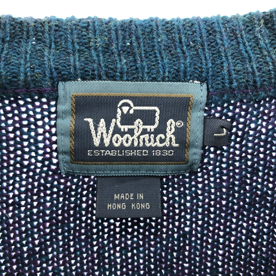 90'S WOOLRICH Wool knit sweater, men's size L, vintage / eaa510545