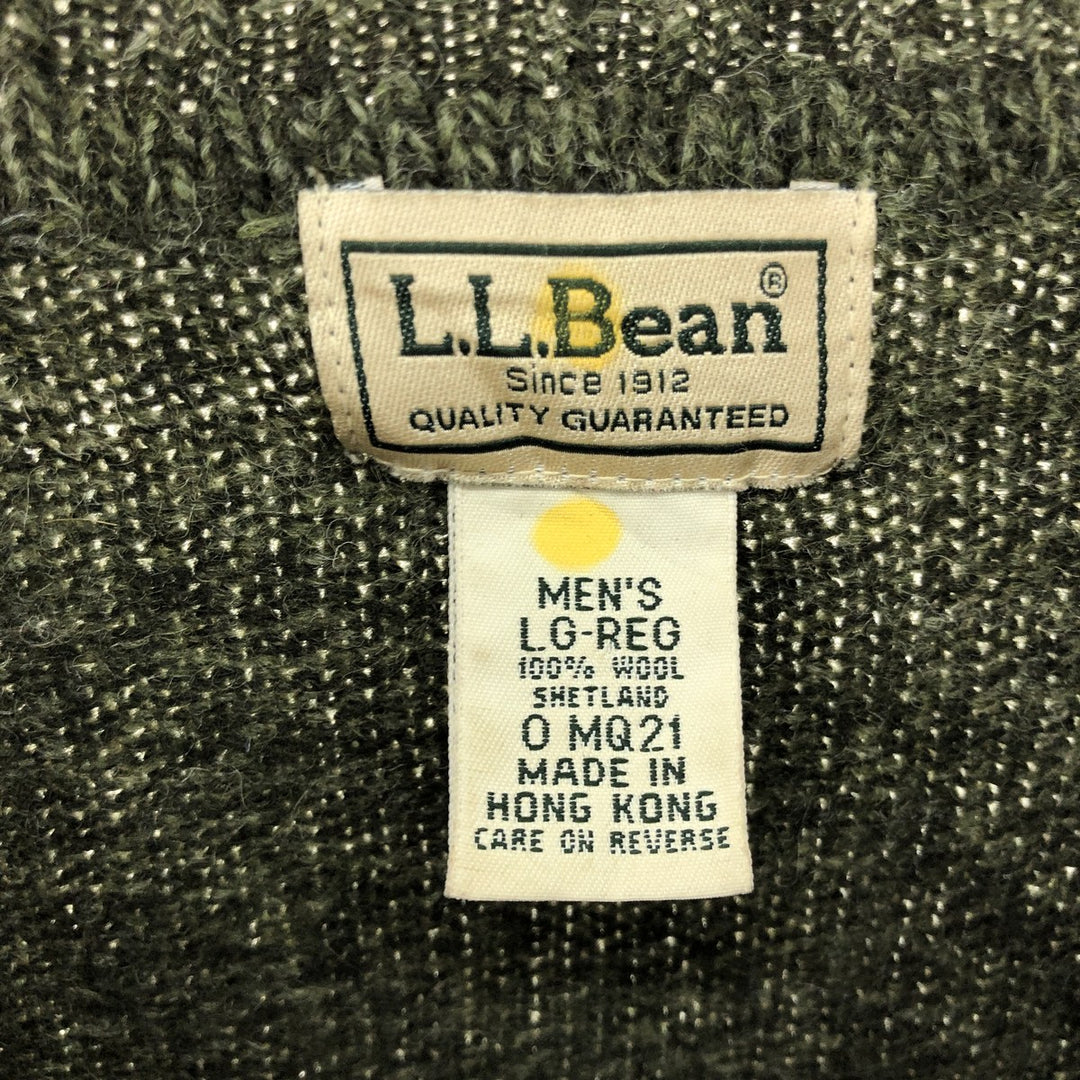 90s~00'S LLBean Wool Knit Sweater Men's Size L Vintage /eaa510596