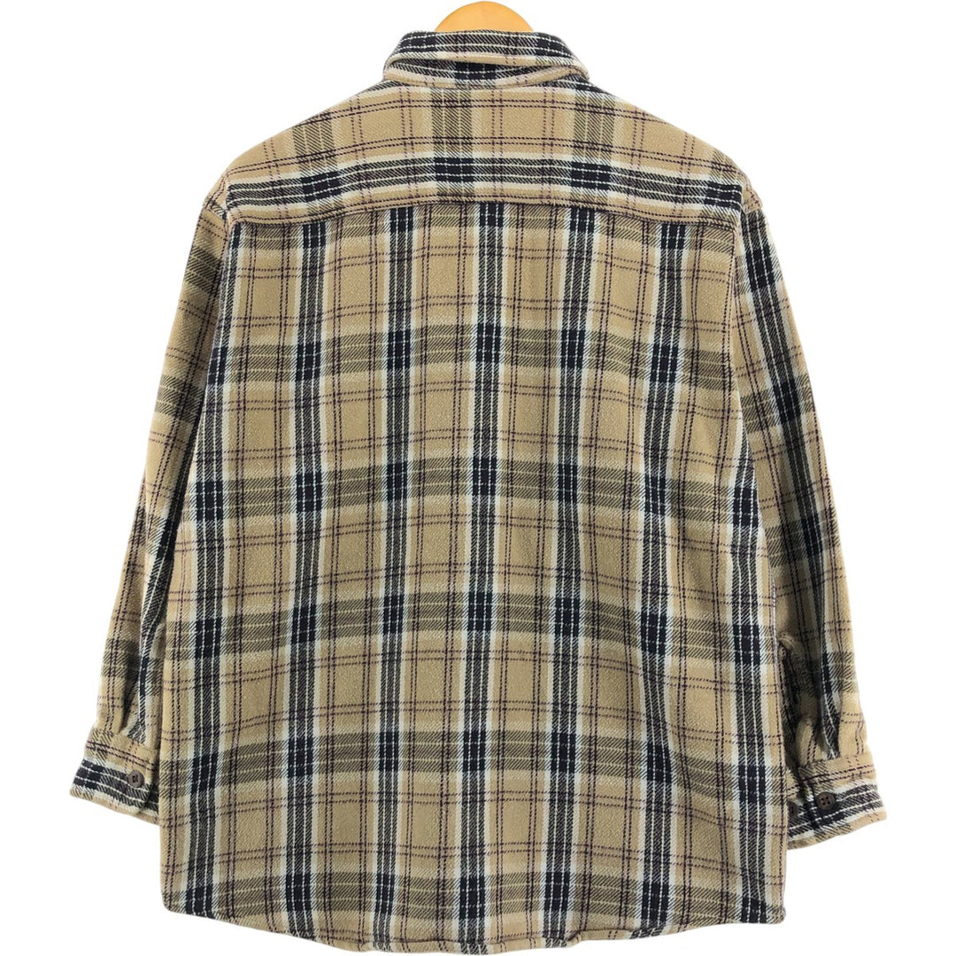 90s~00'S St. John's Bay Long Sleeve Heavy Flannel Check Shirt Men's L Size Vintage /eaa510614