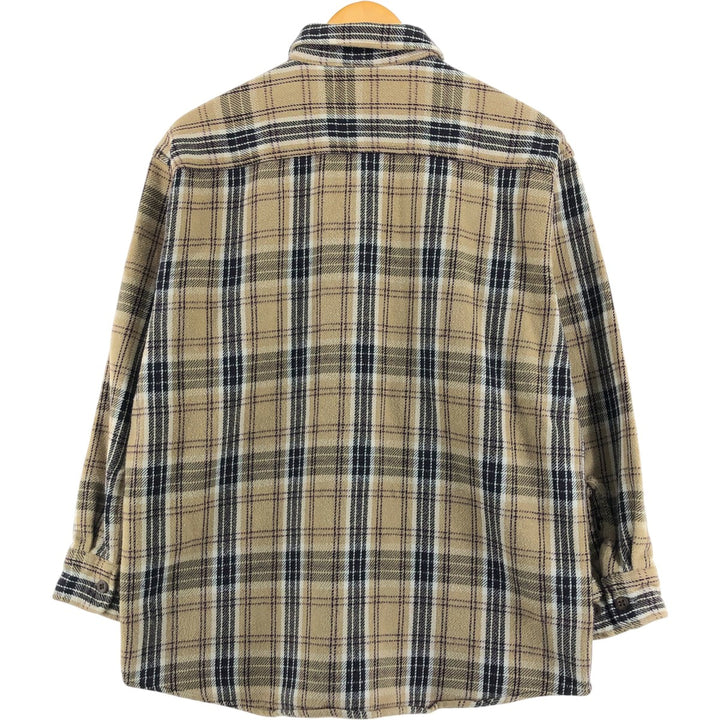 90s~00'S St. John's Bay Long Sleeve Heavy Flannel Check Shirt Men's L Size Vintage /eaa510614