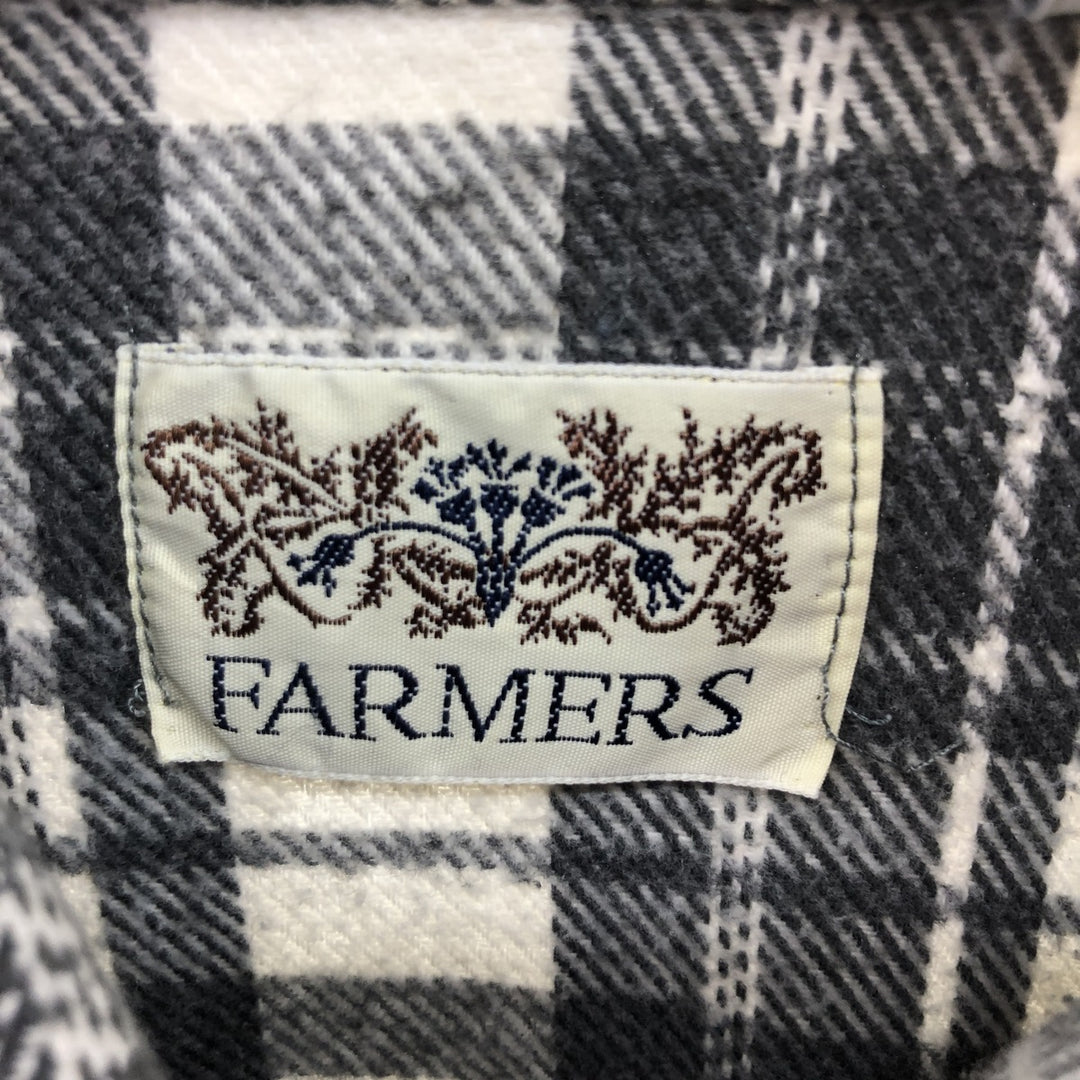 FARMERS Long Sleeve Flannel Check Shirt Men's Size S /eaa510615