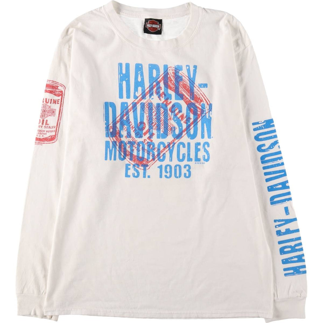 Harley-Davidson Long Sleeve T-Shirt, Men's Medium Size / eaa510634