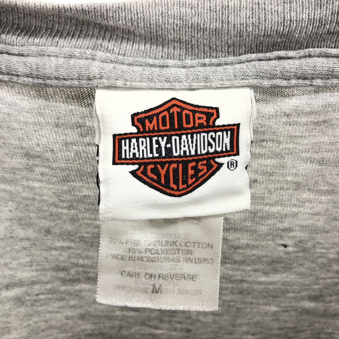 Harley-Davidson Skull Pattern Long T-shirt Men's M size / eaa510637