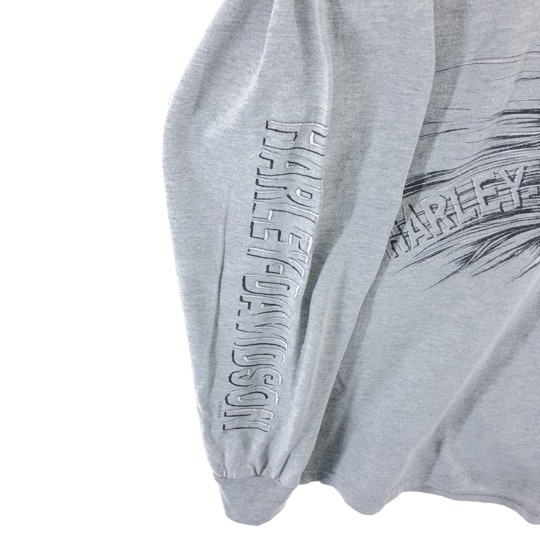 Harley-Davidson Skull Pattern Long T-shirt Men's M size / eaa510637