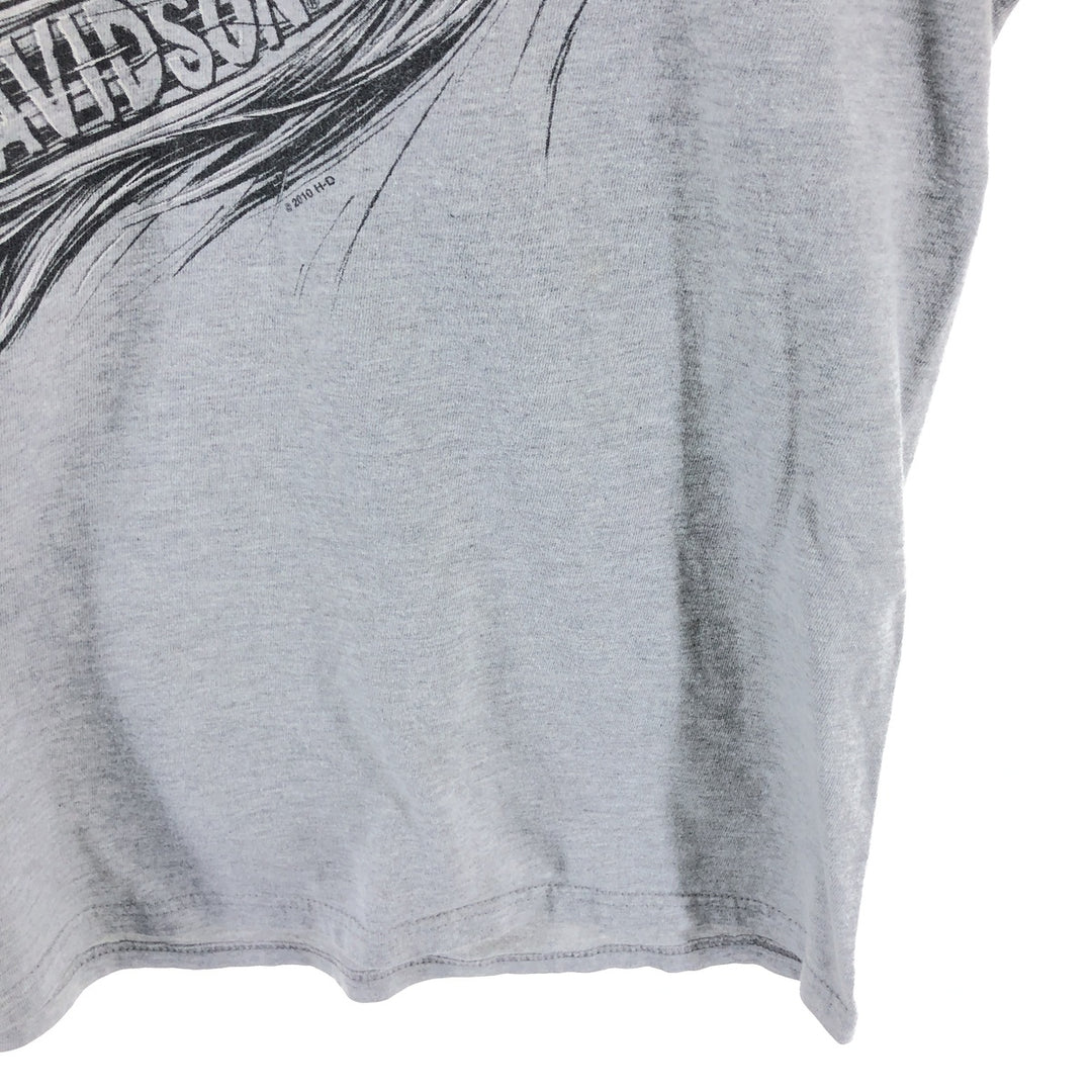 Harley-Davidson Skull Pattern Long T-shirt Men's M size / eaa510637