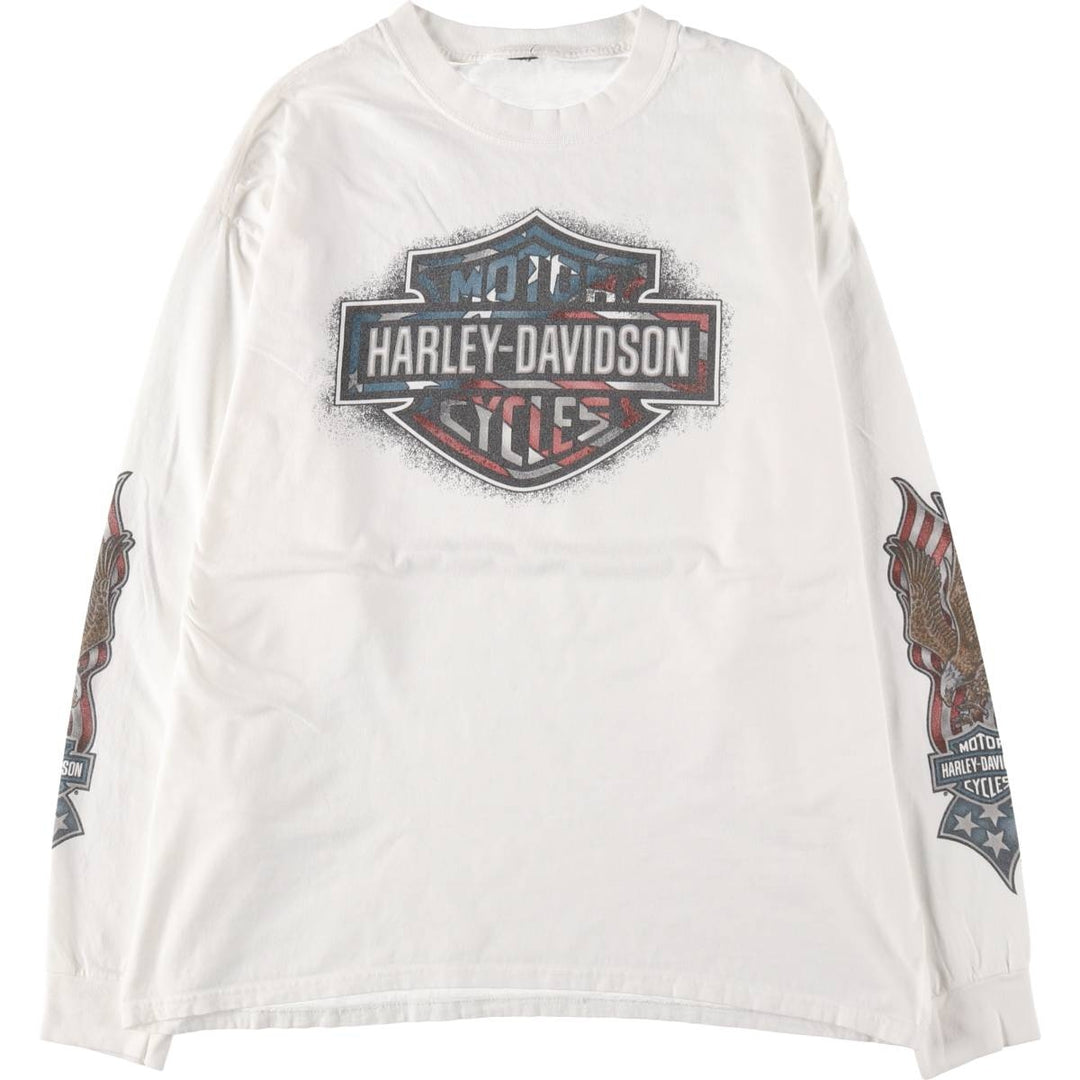 Harley-Davidson Eagle Pattern Long T-shirt Men's L size / eaa510643