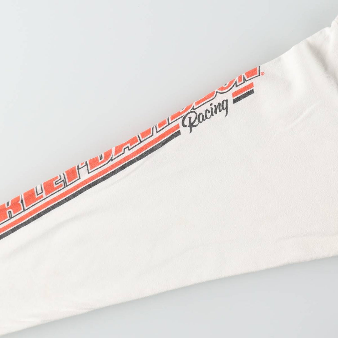 Harley-Davidson Long Sleeve T-Shirt, Men's Size S unclear white type Vintage Second Hand