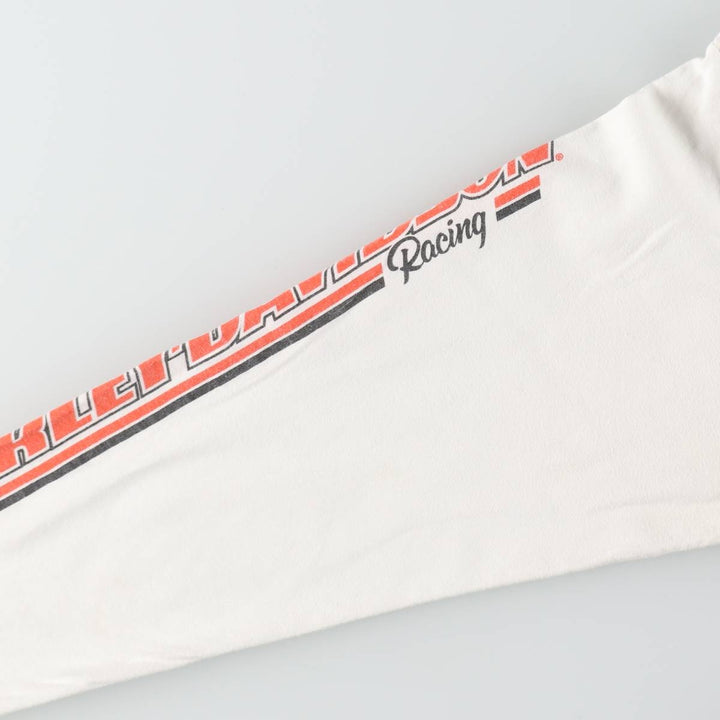 Harley-Davidson Long Sleeve T-Shirt, Men's Size S unclear white type Vintage Second Hand