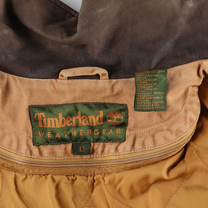 90s~00'S Timberland WEATHERGEAR padded duck hunting jacket, men's size L / eaa510658