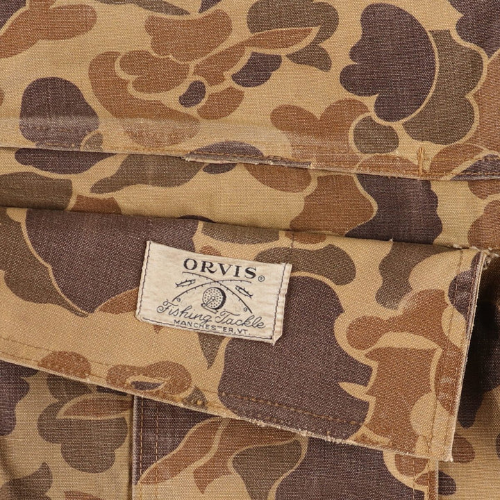 50'S ~ ORVIS Camouflage Pattern Duck Hunter Camo Shooting Jacket Men's XL / eaa510661