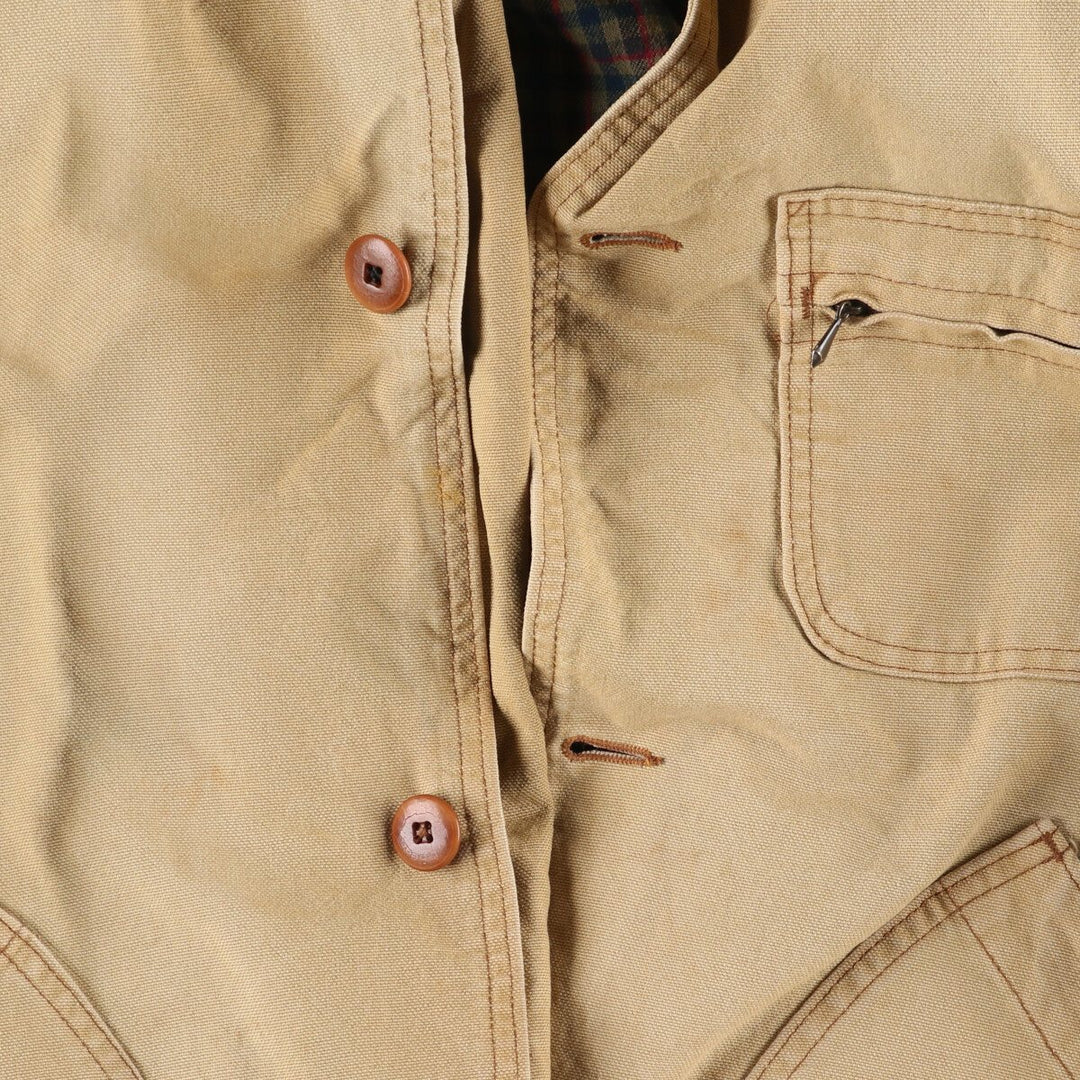 Vintage 1980'S LLBean Duck Hunting Jacket with Liner, Men's Size L unclear Beige type Vintage Second Hand
