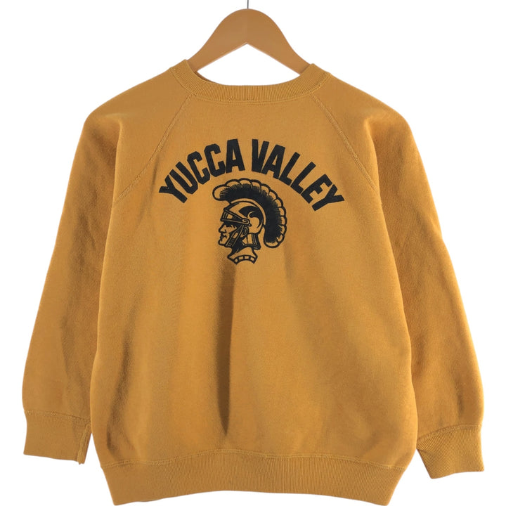 Flocked Print College Character Sweatshirt Trainer Women's M Size Vintage /eaa510682