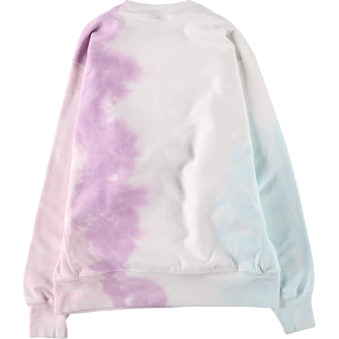 Champion Reverse Weave Tie-Dye Pattern One Point Logo Sweatshirt Trainer Men's M size / eaa510697