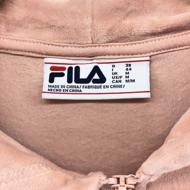 FILA Half-Zip Velour Parka Women's M Size / eaa510754