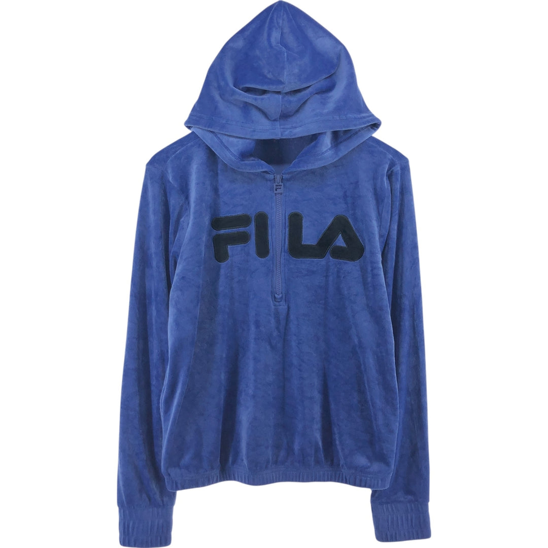 FILA Half-Zip Velour Parka Women's Size S / eaa510755