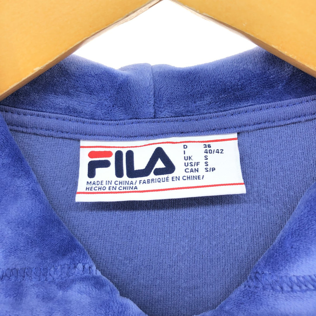 FILA Half-Zip Velour Parka Women's Size S / eaa510755