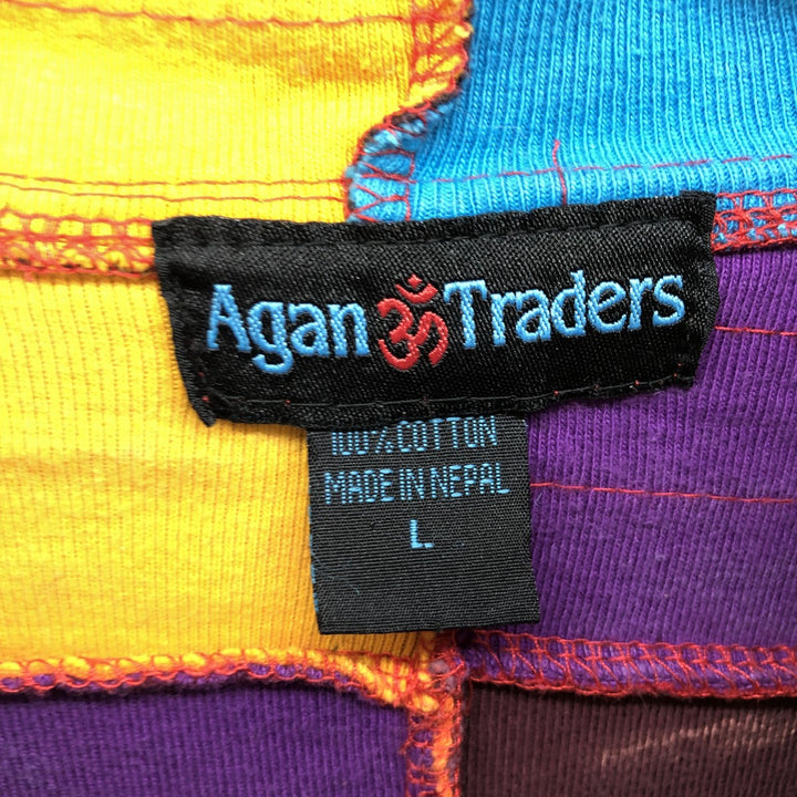 Agan Traders All-over Nepal Patchwork Sweat Full Zip Hoodie Made in Nepal Women's L size /eaa510762