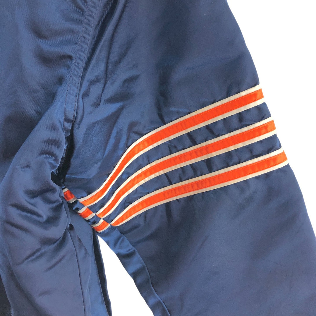 90'S Starter Chicago Bears Nylon Stadium Jacket Award Jacket Varsity Jacket Made in USA Men's XL Nylon navy blue type Vintage Second Hand