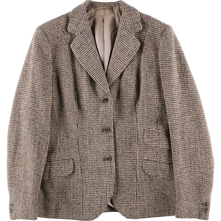 80'S Harris Tweed Wool Tailored Jacket Women's M Size Vintage / eaa510809