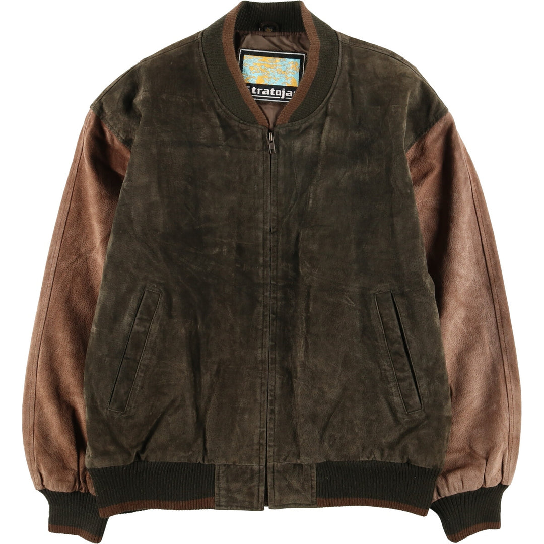 Stratojac Padded Suede Leather Blouson Men's Size L /eaa510819