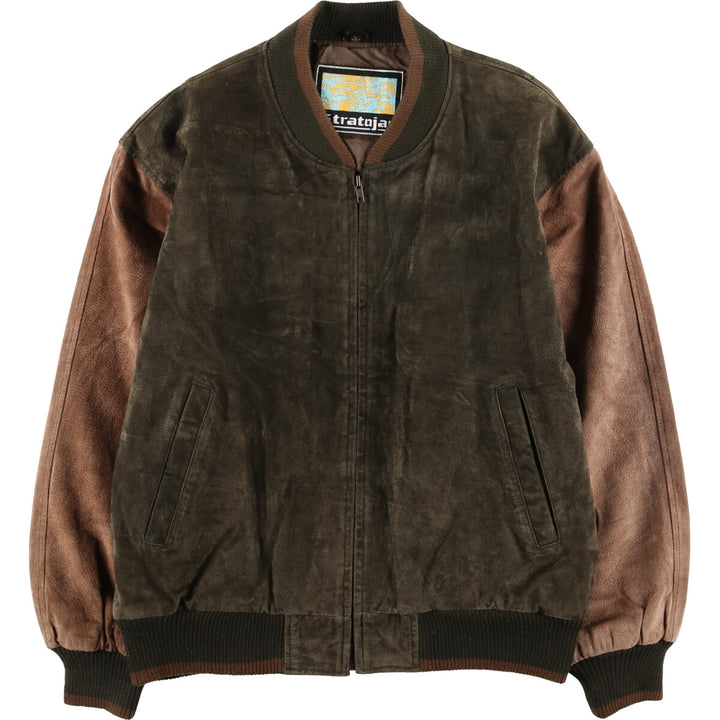 Stratojac Padded Suede Leather Blouson Men's Size L /eaa510819