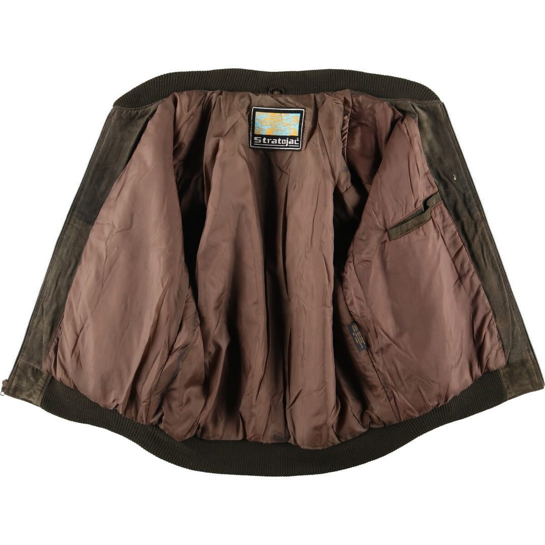 Stratojac Padded Suede Leather Blouson Men's Size L /eaa510819