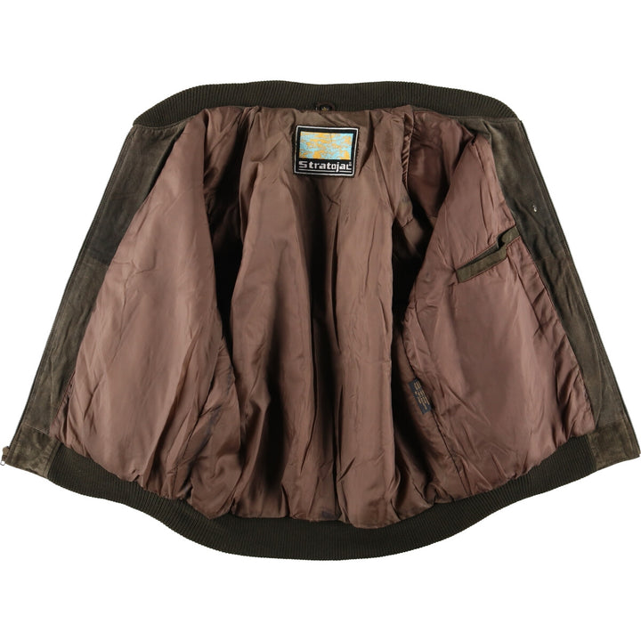 Stratojac Padded Suede Leather Blouson Men's Size L /eaa510819