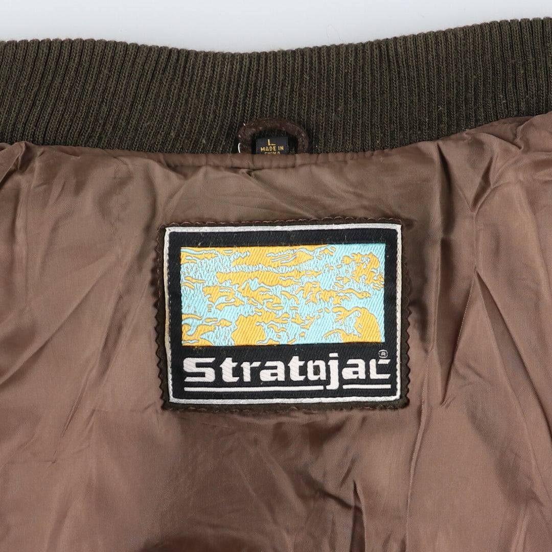Stratojac Padded Suede Leather Blouson Men's Size L /eaa510819