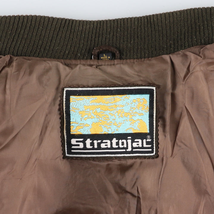 Stratojac Padded Suede Leather Blouson Men's Size L /eaa510819