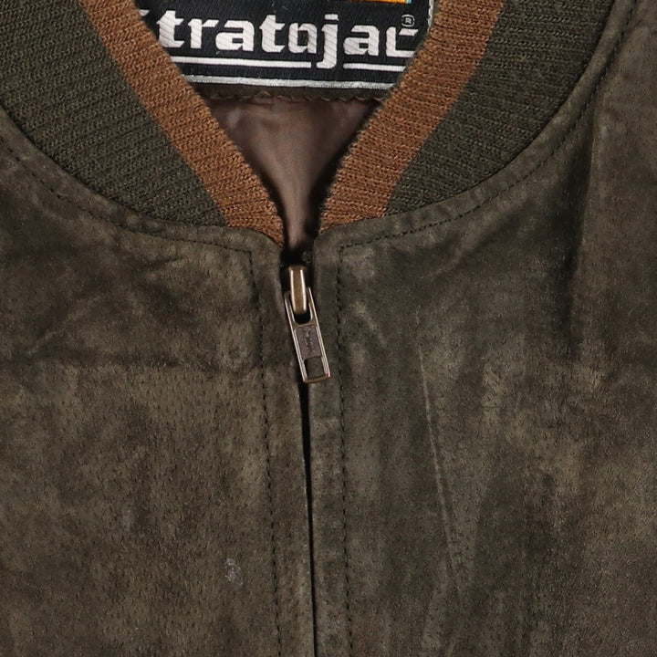 Stratojac Padded Suede Leather Blouson Men's Size L /eaa510819