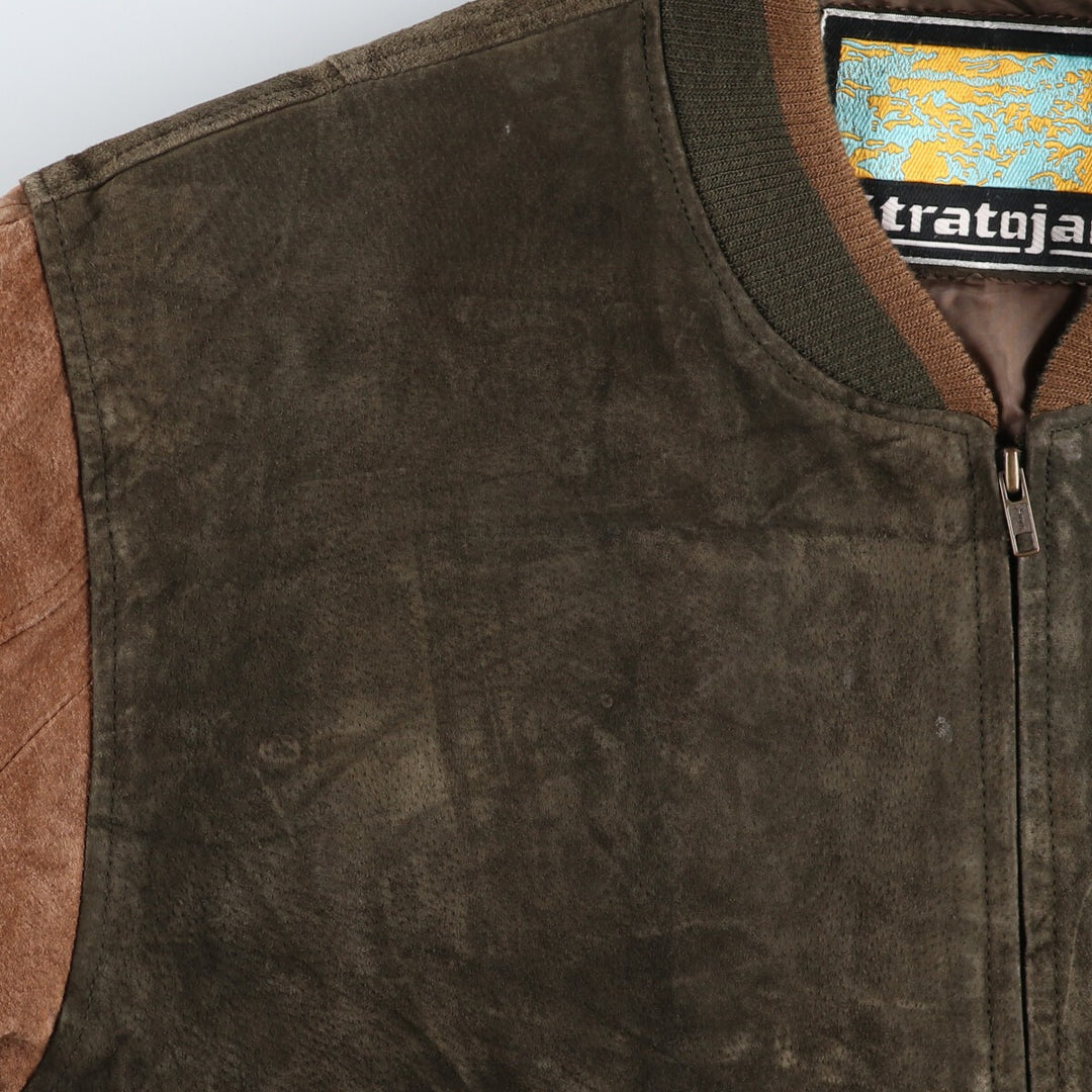 Stratojac Padded Suede Leather Blouson Men's Size L /eaa510819