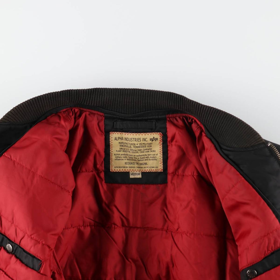 Civilian product Alpha ALPHA MA-1 type padded military flight jacket, men's size M equivalent /eaa510822