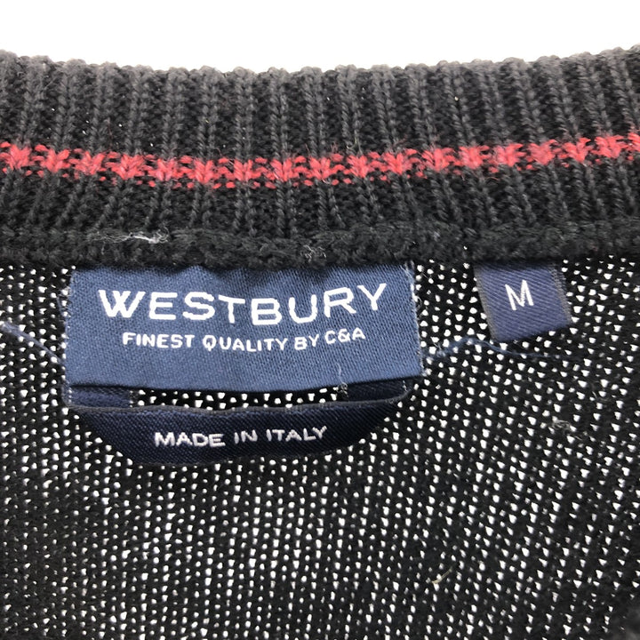 WESTBURY Stripe Pattern Wool Knit Sweater Men's M size /eaa510908