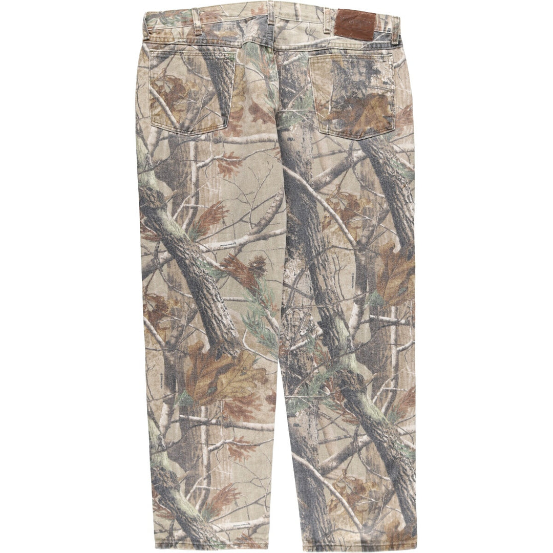 Big Size Wrangler PRO GEAR Camouflage Pattern Real Tree Camo Tapered Denim Pants Men's W40 equivalent / eaa510966